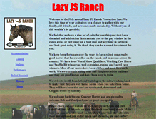 Tablet Screenshot of lazyjsranch.com